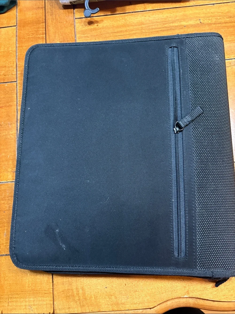 Franklin Covey Black Portfolio with Red Logo Accent, 13x11”